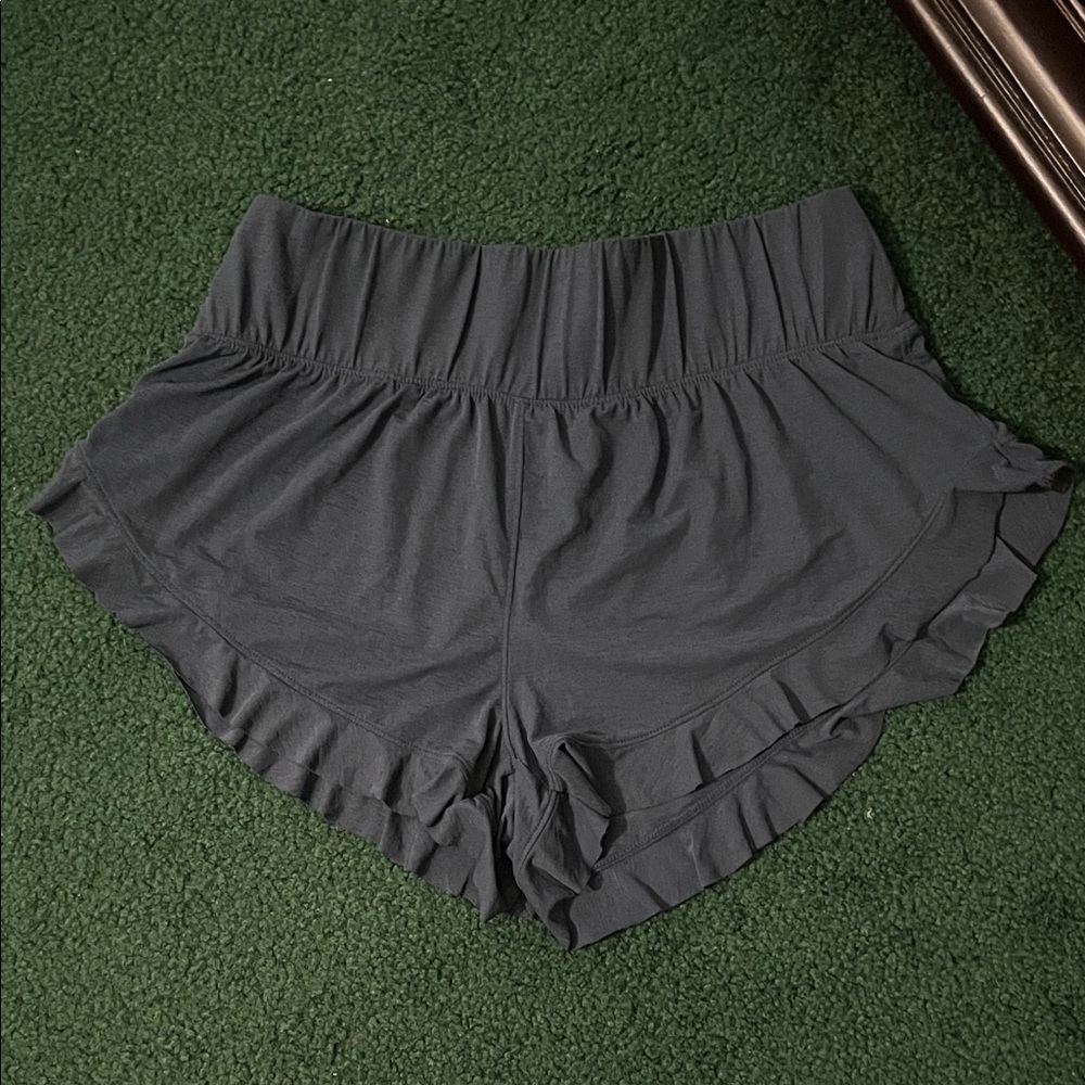 FP Women's Ruffled Navy Shorts